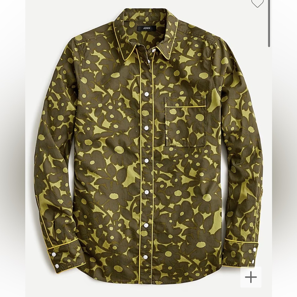 Like New! Jcrew Floral Camo button up